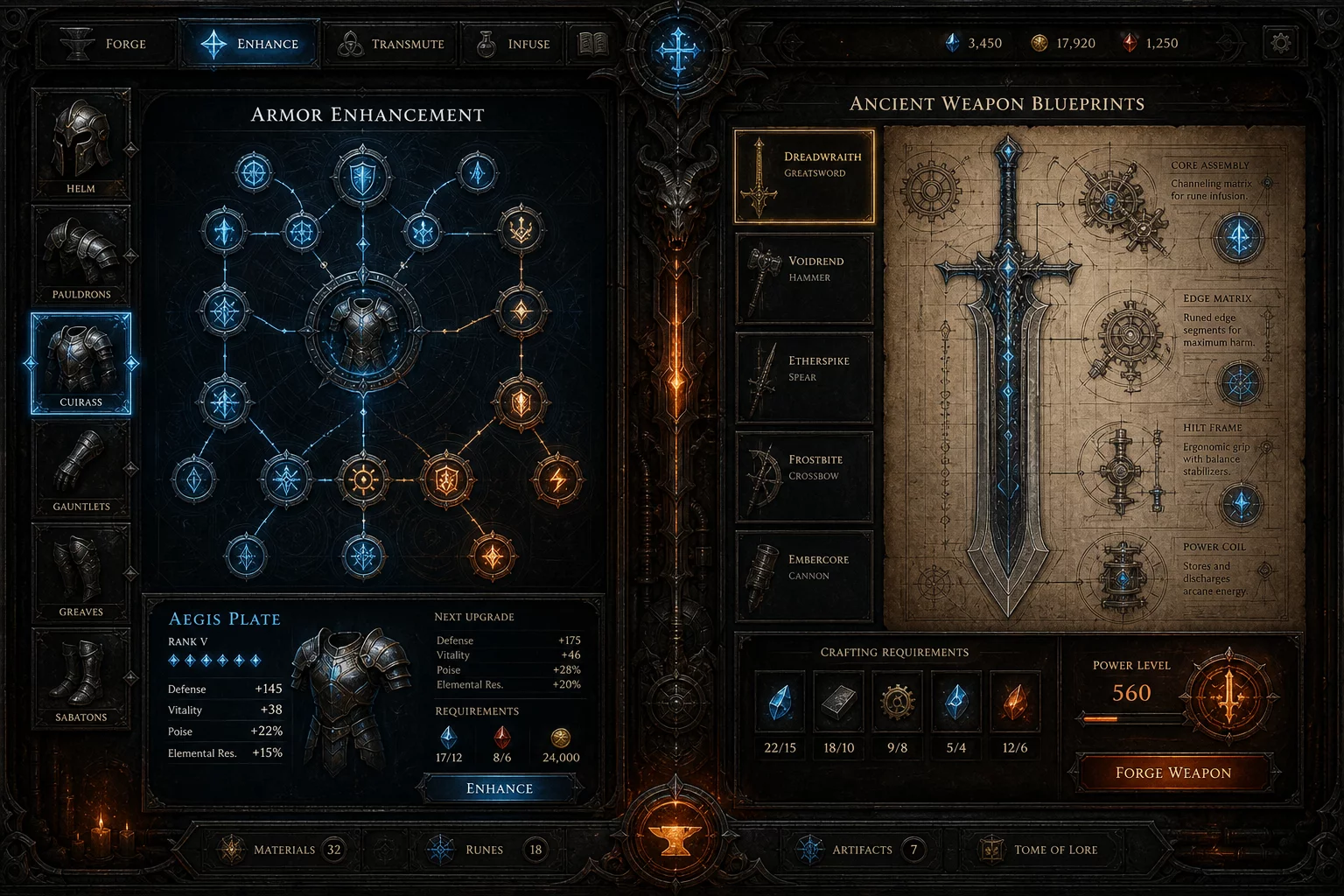 DOOM: The Dark Ages - Revelations Interface Analyse